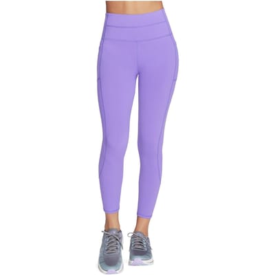 Skechers Performance GOWALK Draag Hoog-Waisted 7/8 Nylon Dames Roze Sportleggings