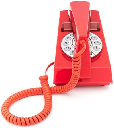 GPO 1960PUSHRED - Telefoon Trim retro jaren ‘60, druktoetsen, rood