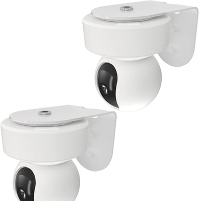 Metalen L-beugel - Camera muurbeugel - Betere kijkhoeken - Stevig en duurzaam - 2 stuks - Zwart