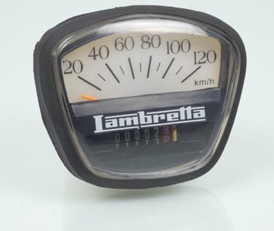 RMS-snelheidsmeter voor Lambretta 150 DL scooter, 120 km/u, nieuw