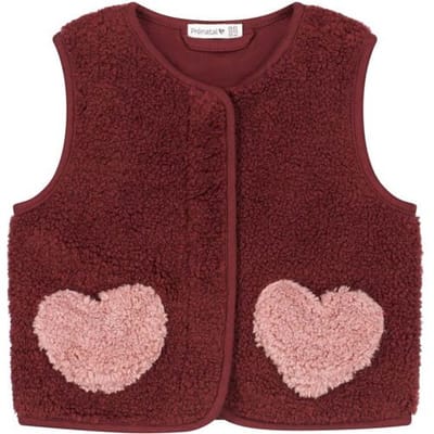 Prénatal baby teddy gilet Dark Wine Red 62/68 dames