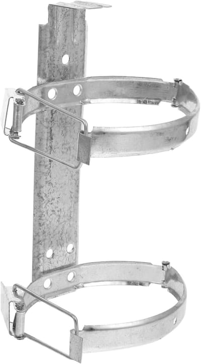 Brandblusser Hanger - Brandblusser Beugel - Veiligheid Thuis - Stevig IJzeren Ontwerp - 25x11cm - Zilver