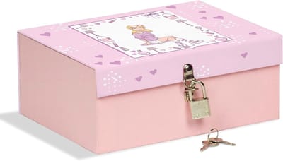 Veilige box met slot voor sieraden en geheimen 18,5 x 14 x 7,5 cm