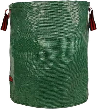 Bladopbergtas - Afvalverzamelaar - Tuinafval Verzamelen - Opvouwbaar en Robuust - 128 Liter - Donkergroen