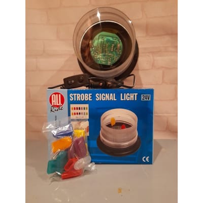 All Ride Vrachtwagen 24volt stroboscooplamp flitslamp JUMBO formaat diverse kleuren zicht 1km+