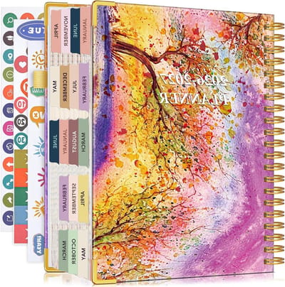 Agenda 2026-2027 - Planner Afsprakenboek - Dagelijkse Planning - 18 Maanden Overzicht - A4 Formaat - Herfstboom