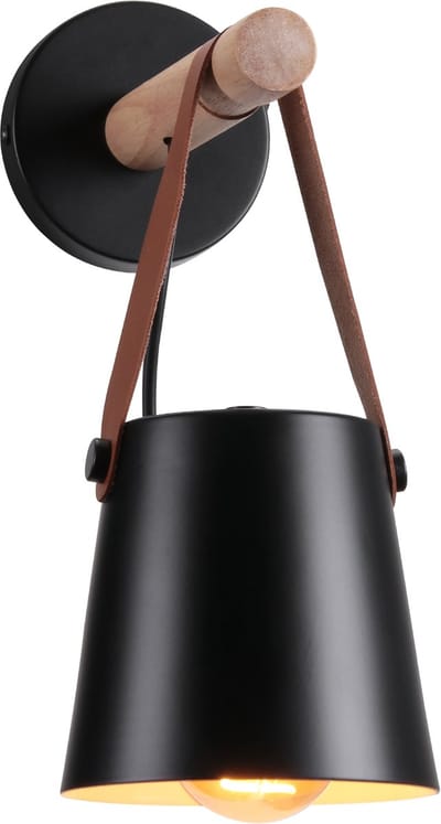Wandlamp Slaapkamer Moderne Binnenwandlamp Vintage voor Woonkamer Gang Hal Zwart