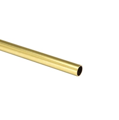 ONF3 - Messing Ronde Buis - Naadloze Pijp - 15mm OD - 100mm Lengte - Sterke Buis - Geschikt voor DIY Projecten - Messing Kleur