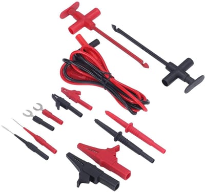 Meetsnoerenset - Testkabels Krokodillenklemmen - Elektronisch Testen - Veelzijdige Connectoren - 19A Max - Multicolor