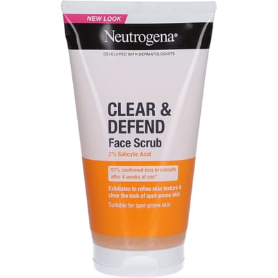 Neutrogena Clear & Defend Exfoliërende Reiniger met 2% salicylzuur 150 Wasgel