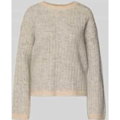 Relaxed fit pullover van wolmix met alpaca, model 'FALVA'
