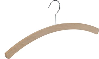 De Kledinghanger Gigant - Kledinghanger - Volwassenen - 1509-42 - 50 Stuks - Blousehanger - Shirthanger - Beukenhout - Naturel Gelakt - 42 cm - Kleerhanger (1509_2/42_59_M/50)