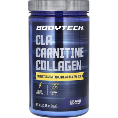 BodyTech, CLA Carnitine Collageen, Zonder smaak, 13.65 oz (387 g)