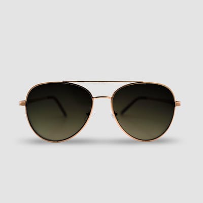 Montuurtjevoorjou - Aviator Gold 2.0 - Zonnebril - Heren - Dames - Festival Bril - Goud