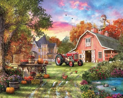 Legpuzzel Boerderij - Boerderijleven Puzzel - Ontspanning Thuis - 1000 Stukjes - 25x30cm