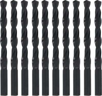 Benson Set spiraalboren - metaal en hout - 10 mm - 10 stuks - met opbergbox