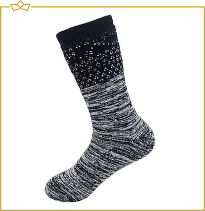 ATTREZZO® Dikke Sokken - Dames - Zwart - maat 35-38 - Winter Sokken - Nordic Socks