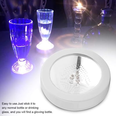 Dailygoods - Bar Onderzetter Wijnflesonderzetter - LED Verlichting - Creëer Sfeer - Herbruikbare Verpakking - Geschikt voor Feesten - Veilig in Gebruik