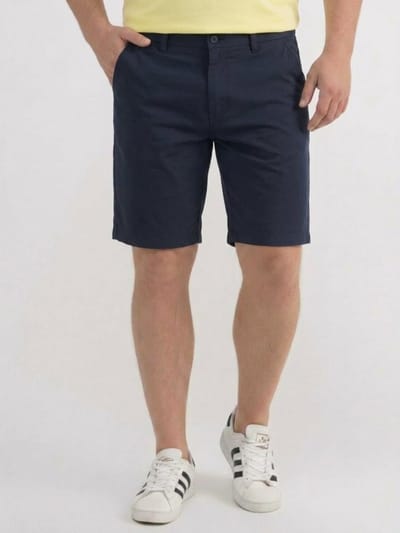 LERROS Sportieve chino-shorts van nylonmix in grote maten , Maat: 42 , Kleur: BLUE NIGHT , 92% nylon, 8% elastaan