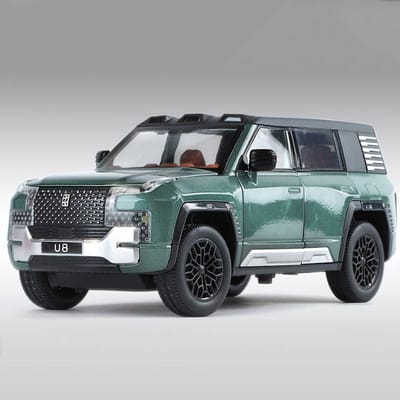 1:24 Schaal Byd Yangwang U8 Model Suv Auto Speelgoed Legering Diecast Pull Back Deuren Geopend Schokdemping Off-Road Voertuig Ornamenten gray