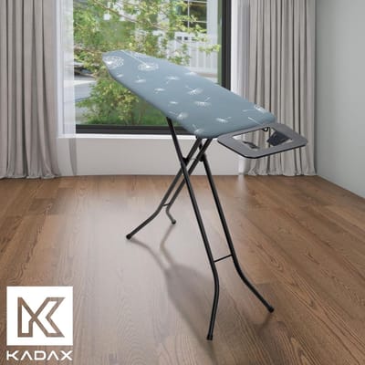 Strijkplankhoes Elastisch - Strijktafelhoes Vervangend - Kreukvrij Strijken - Ademend Katoen - XL 130x48cm - Bloemenprint