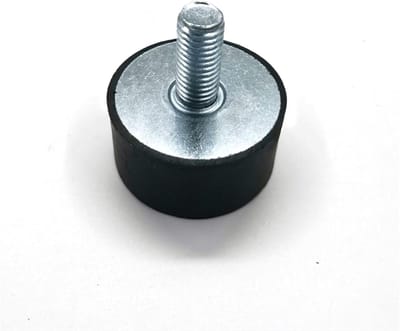 Rubberen Schokdempers - Trillingsisolator Demper - Apparatuur Dempen - Natuurlijk Rubber Staal - M6x18mm - 25x20mm - Zwart