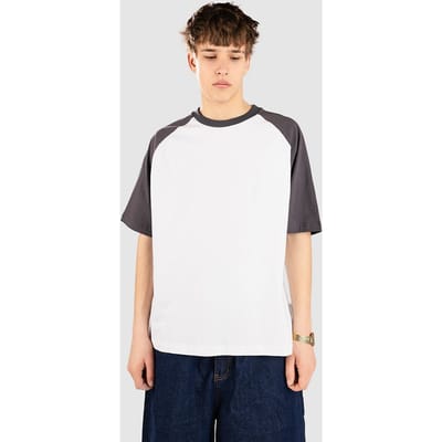 Blue Tomato Boxy Panelled T-Shirt wit