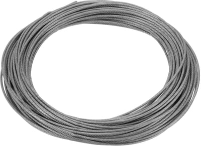Roestvrij staalkabel - Vliegtuigkabel metaaldraad - Buitenbouw marine - 304 RVS 7x7 - 15 meter 1.2mm - Zilverkleurig