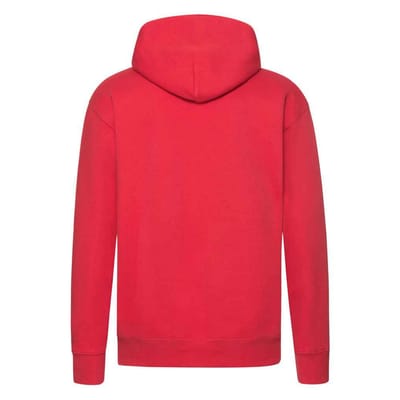 Fruit of the Loom Heren Premium Hoodie (Rood)