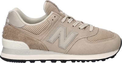 New Balance W574 Dames Sneakers - Beige