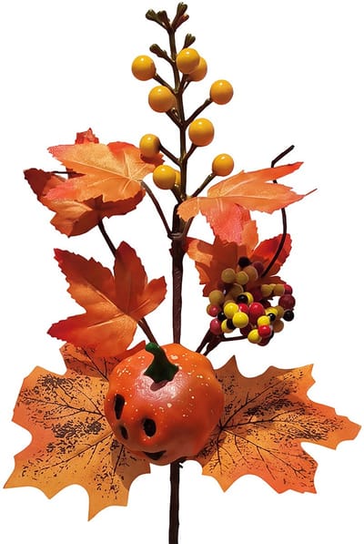 Clayre & Eef Kunstbloem Overig Oranje Kunststof Herfst decoratie