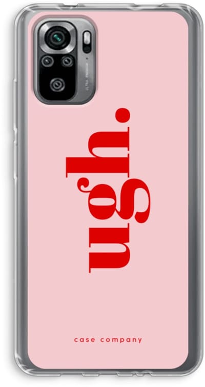 Case Company® - Hoesje geschikt voor Xiaomi Redmi Note 10S hoesje - Ugh - Soft Cover Telefoonhoesje - Bescherming aan alle Kanten en Schermrand
