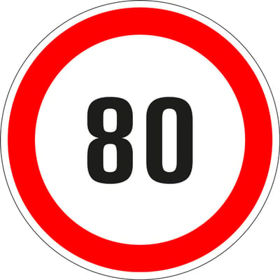 80 bord - kunststof 100 mm