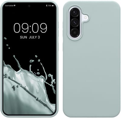 kwmobile telefoonhoesje geschikt voor Samsung Galaxy A36 5G - Hoesje met siliconen coating - Smartphone case in cool mint