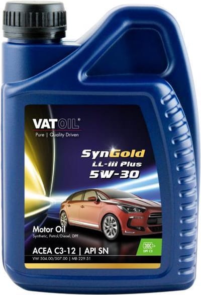 Kroon-Oil VatOil SynGold LL-III Plus 5W30 Longlife LL / C3 1LTR