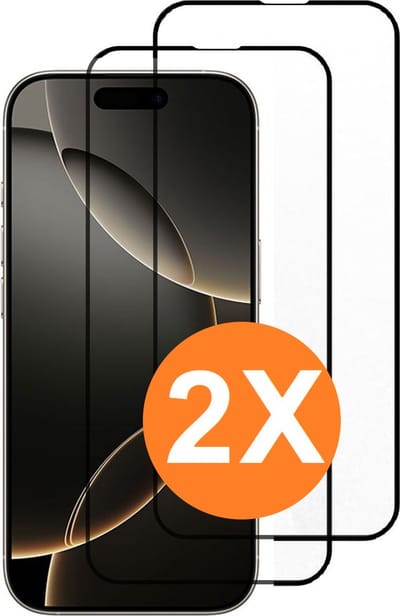 Screenprotectors Geschikt voor iPhone 16 Pro Max Arara screenprotectors gehard tempered glass Full cover – 2 Stuks