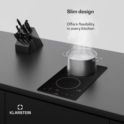Inbouwhaute met 2 Platen - Keramisch Inductie Kookplaat met Touch Control en Timer