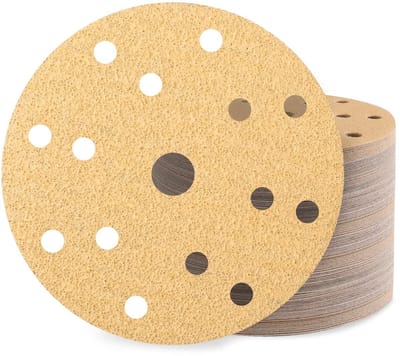 Omgoods - 70 Stuks Schuurpapier Schijven 150mm met Diverse Korrelgroottes