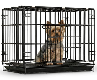 Pawsource Hondenbench - Maat S - Bench Voor Honden - 60,5 x 42,5 x 50 CM - Zwart