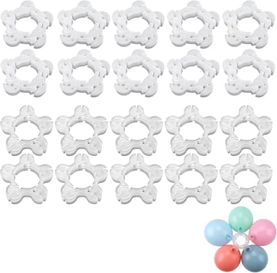Clips, bevestigingsclips voor ballonboog, ballonconnector, kunststof ballonconnector, voor bruiloften, evenementen, verjaardagsfeesten, feestdecoraties