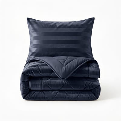Sleeptime Hotel Velvet 2 in 1 Dekbed - Dekbed zonder Overtrek - Wasbaar Dekbed - 140x200 - Blauw