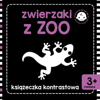 Skrzat Zwierzaki W Zoo - Contrasterend Boekje - 162x162mm - 10 Pagina's - Twarda Omslag