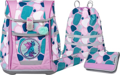 McNeill Schooltas Tenero Schoolbag Set 5-delig Barba Roze