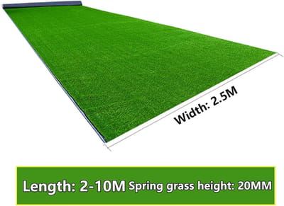 Kunstgras Mat - Realistisch Gazon - Binnen Buiten - Onderhoudsvrij Groen - 25 x 5 m - Groen