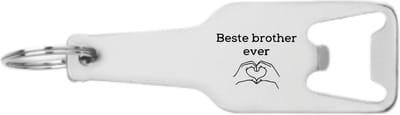 Akyol - best brother ever flesopener - Broer - beste broer - broertje - familie - leuk kado voor je broer om te geven - 105 x 25mm
