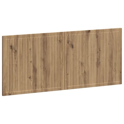 vidaXL - Wandgemonteerd - Hoofdbord - EDE - Artisanaal - eiken - Bewerkt - hout