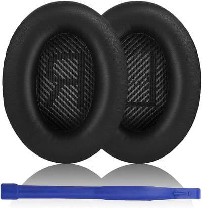 Vervangende Oorkussens voor Over-Ear Hoofdtelefoons, Geschikt voor Bose QuietComfort 35 en 35 II, Zwart, Comfortabel en Duurzaam