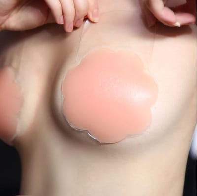 Zelfklevende Siliconen Instant Lift Up Tape Bloemblaadjes Herbruikbare Bloem Tepel Cover Bra Pad | Discreet