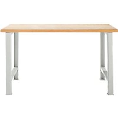 Schäfer Shop Select Werkbank, basiseenheid, B 1500 x D 665 x H 840 mm, lichtgrijs