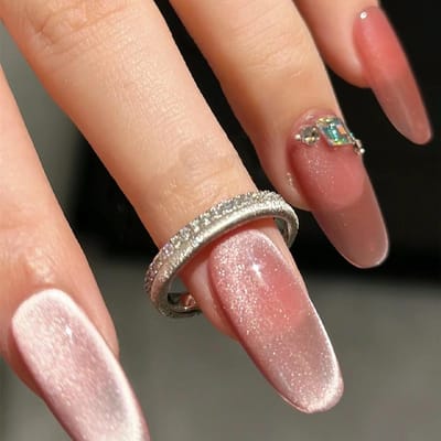 Vintage licht luxe Mat geborstelde ringen voor dames   enkele rij diamantcirkel verfijnde koppelsstijl ring Fijne sieraden 9 black